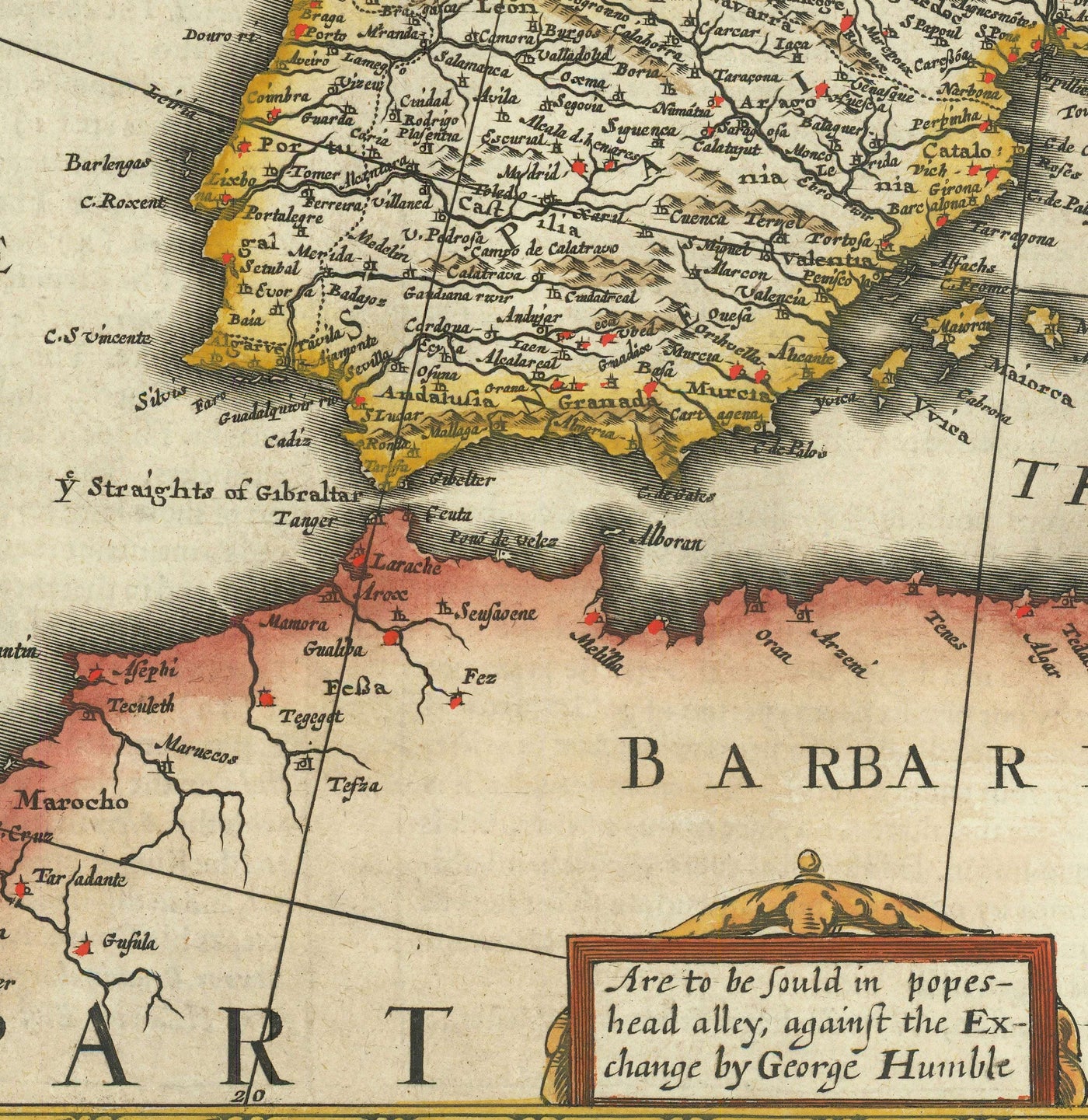 Alte Karte von Europa von John Speed, 1627 - England, Frankreich, Deutschland, Italien, Russland - Städte, Jakobekleidung