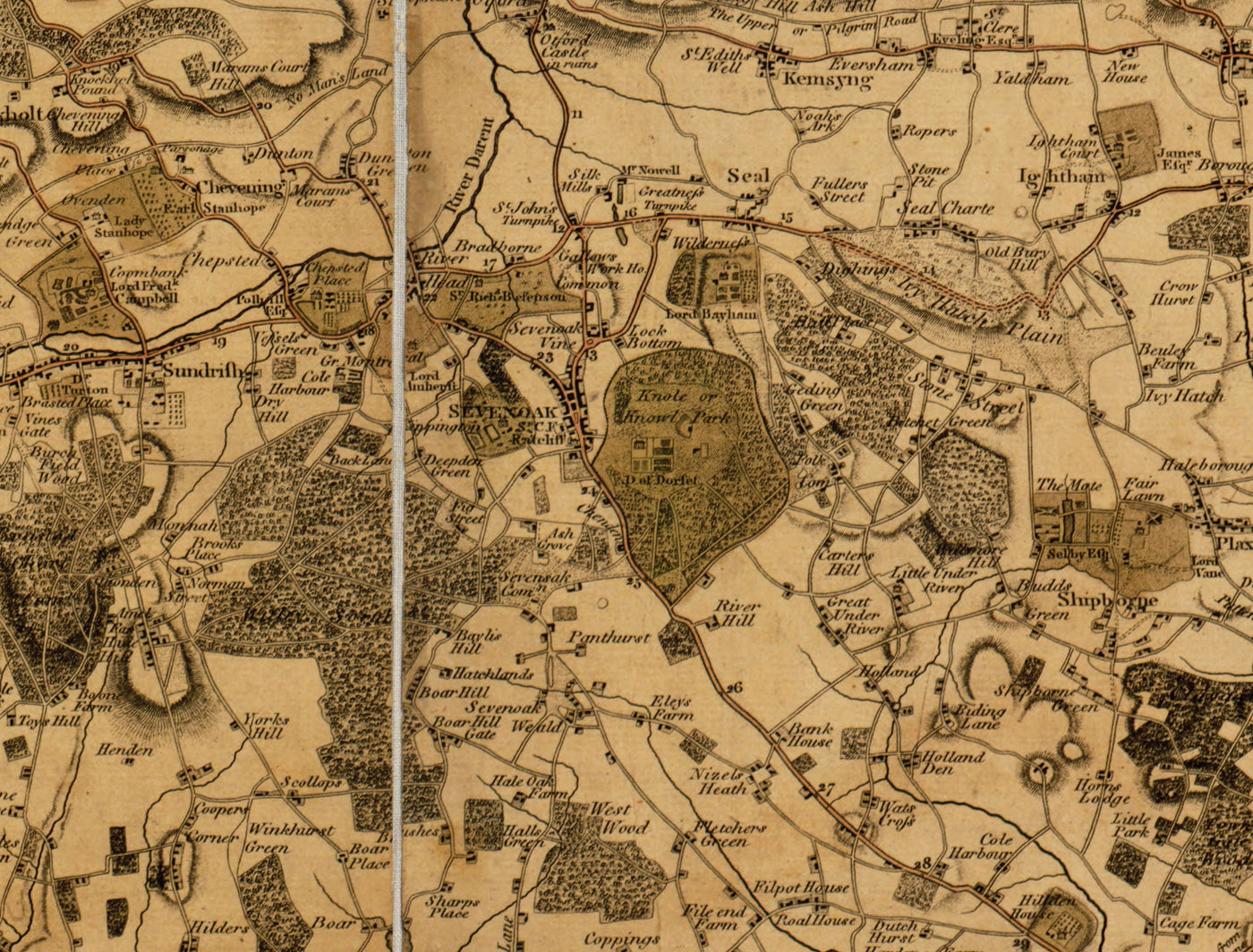 Gran mapa antiguo de Londres - 1746, 1788, 1830 o 1862. Gran mapa personalizado de hasta 4 metros (13 pies).