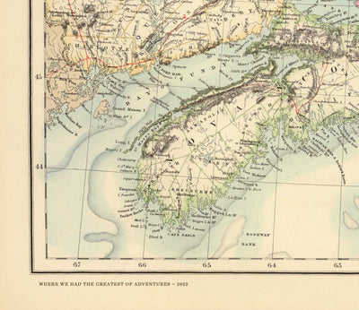 Alte Karte von SoHo, NYC, 1868 von John Bute Holmes - Manhattan Farmland Survey, Broadway, Bleeker, Houston St
