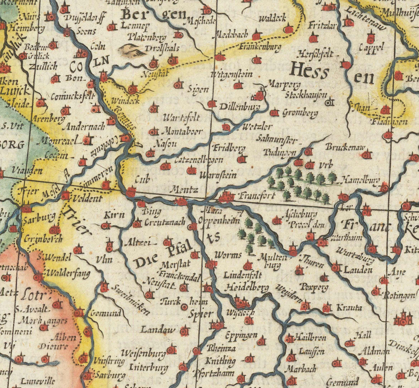 Alte Karte von Deutschland von John Speed, 1627 - Heiliges Römisches Reich, Deutsches Reich - Österreich, Tschechien, Polen, Schweiz