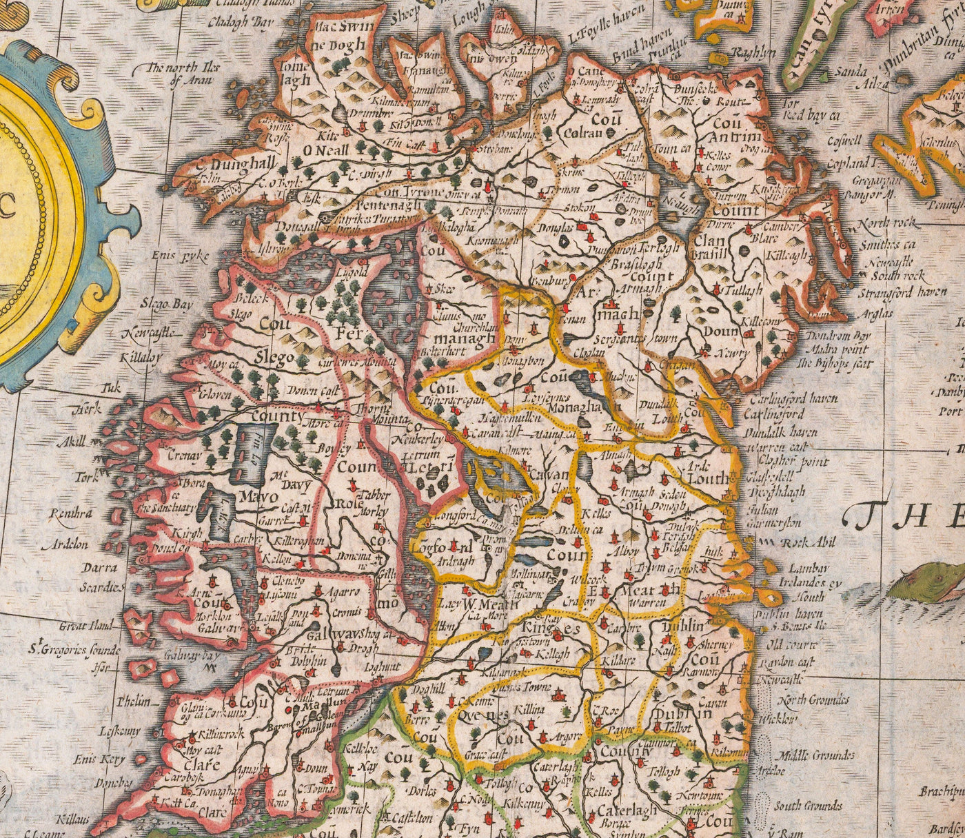 Alte Karte der Britischen Inseln im Jahr 1611 von John Speed - UK, England, Schottland, Wales, Irland