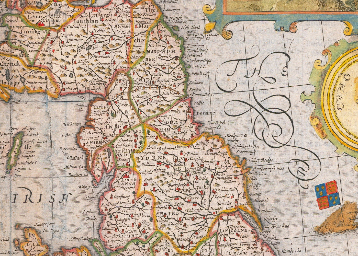 Ancienne carte des îles britanniques en 1611 par John Speed - Royaume-Uni, Angleterre, Écosse, Pays de Galles, Irlande