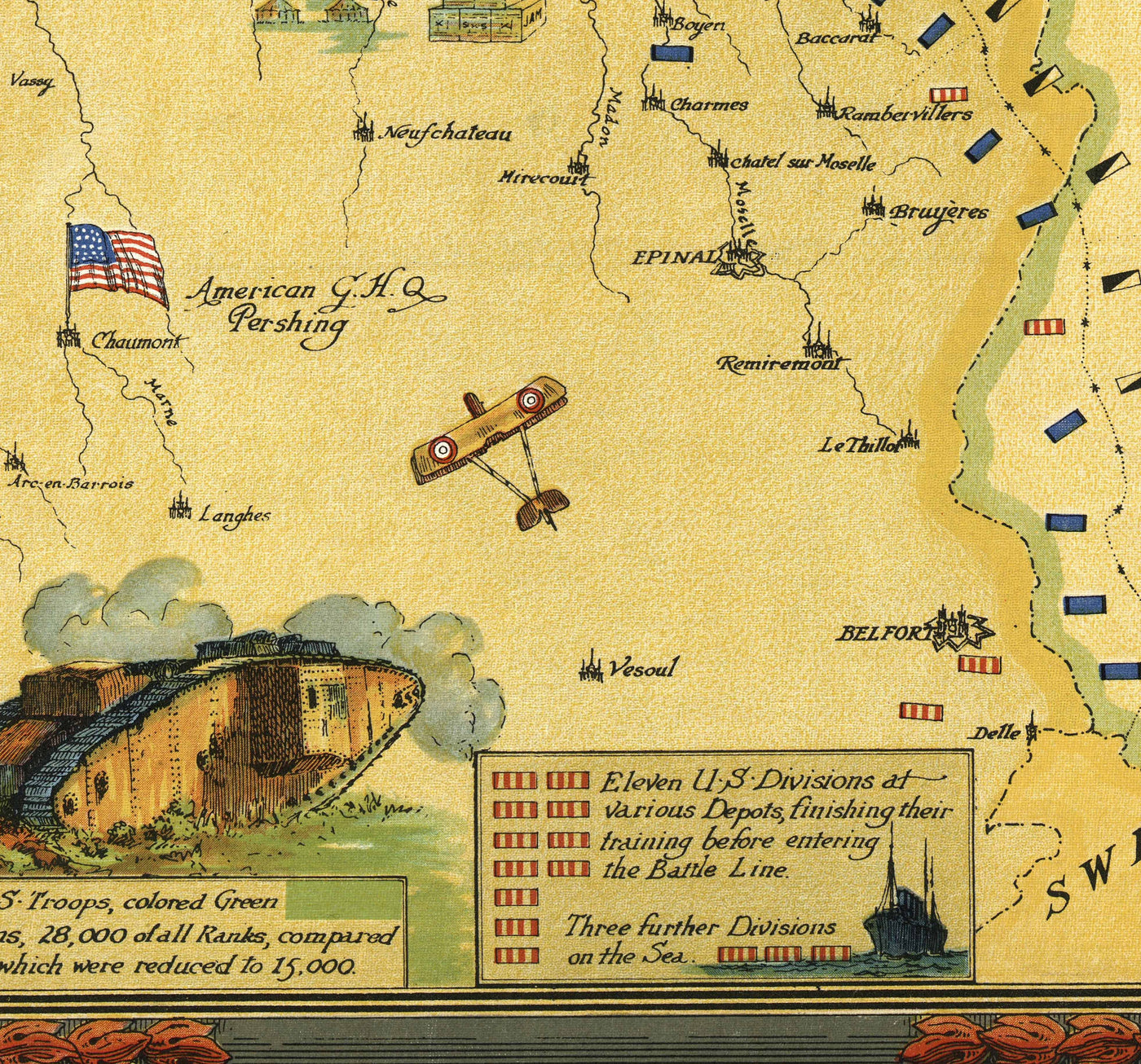 Old Map Of The Great War WW1 England France Germany Belgium Fla old-map-of-the-great-war-ww1-england-france-germany-belgium-fla