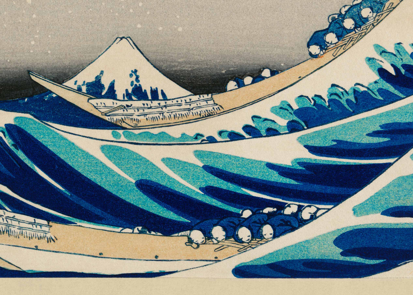 La grande vague au large de Kanagawa par Hokusai, 1831 - Beaux-arts personnalisés