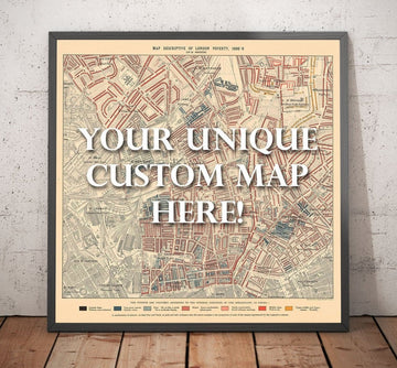 Mapa de Pobreza Personalizado de Londres por Charles Booth, 1898-9 