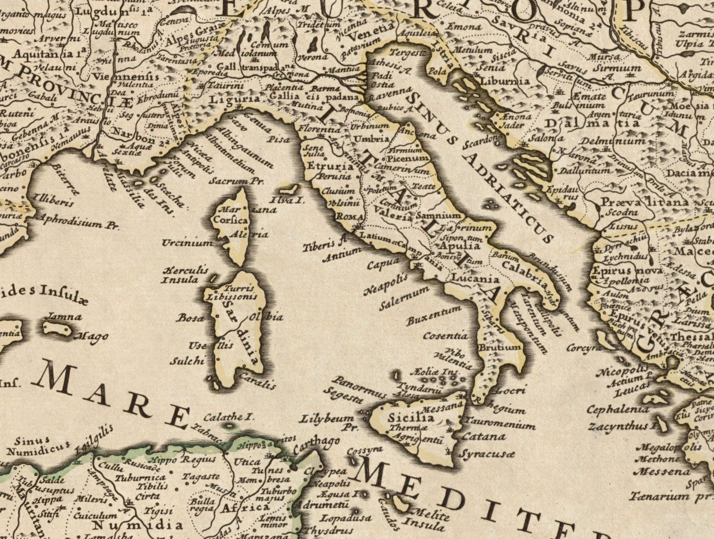 Ancienne carte du monde de l'empire romain à partir de 400 ad - géant énorme carte vintage rare de Byzantine