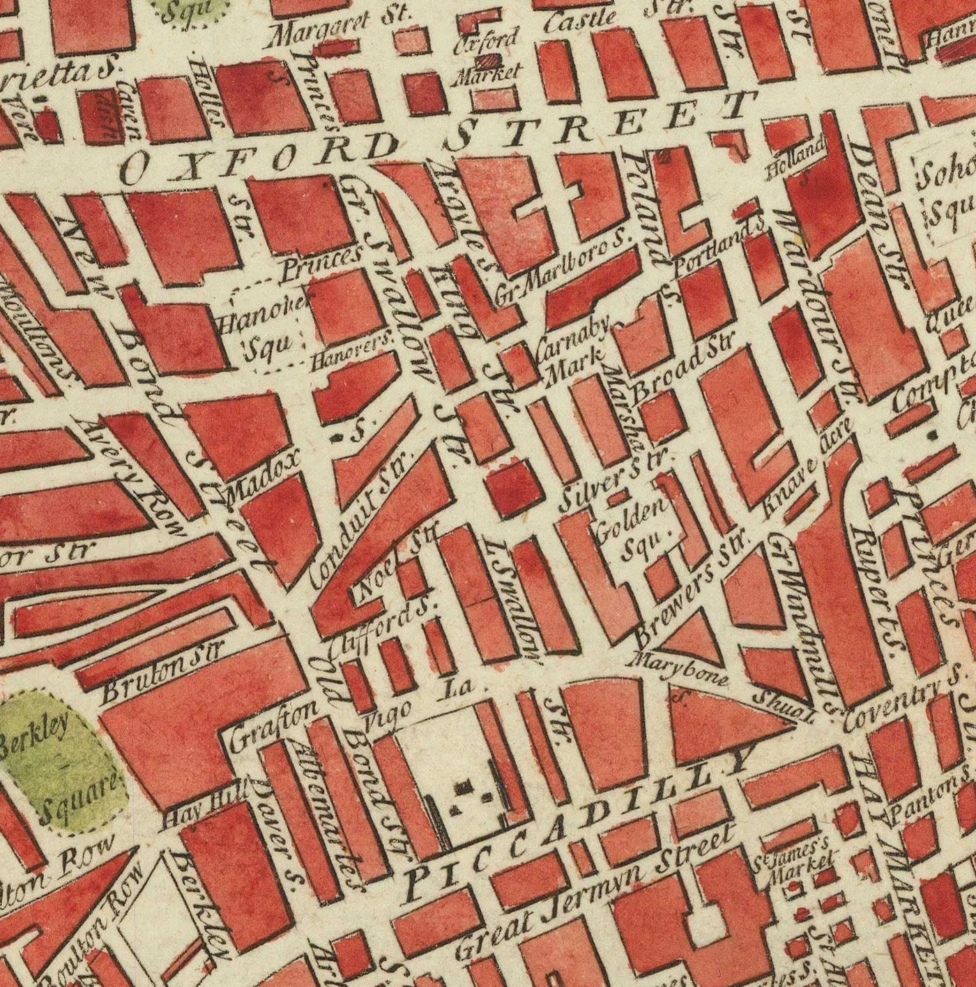 Seltene alte Karte von London von Hogg, 1784 - Westminster, Stadt London, Soho, Holborn, Covent Garden,