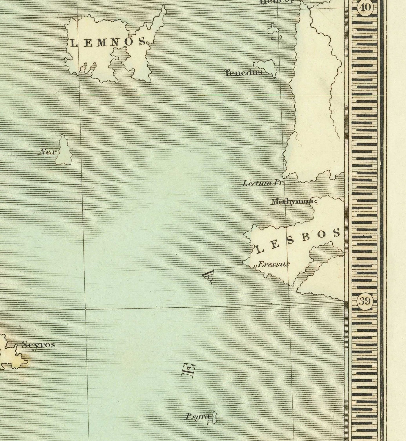 Ancienne carte de la Grèce antique, 1834, par Teesdale - Crète, Macédoine, Corfou, Albanie, Athènes, Thessalie, Attique