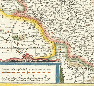 Seltene alte Karte von Polen von John Speed, 1626 - Deutschland, Preußen, Litauen, Böhmen, Warschau