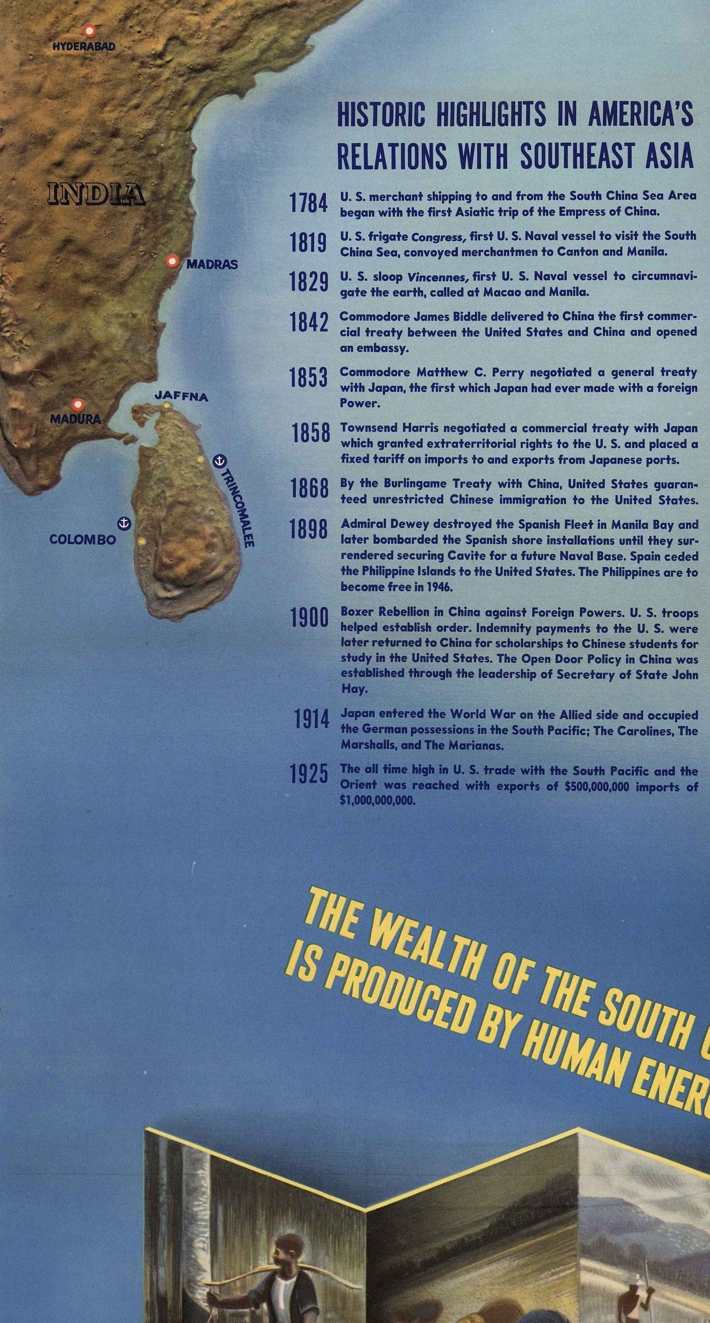 MAPOLE DE LA Guerre mondiale de l'ancienne: mer de Chine méridionale, 1944 - Navwarmap No.2 - Asie du Sud-Est, Indonésie, Malaisie, Thaïlande, Philippines