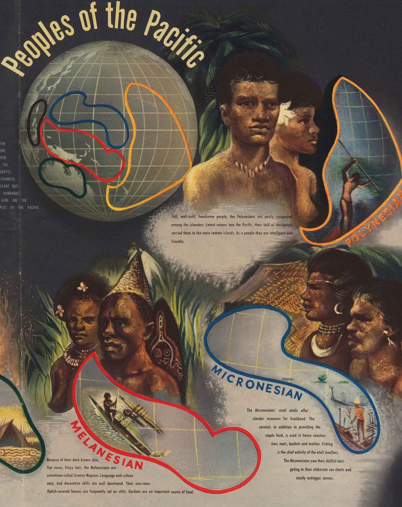 MAPOLE DE LA Guerre mondiale de l'ancienne: Pacifique Sud-Ouest, 1944 - Navwarmap n ° 5 - Australie, Nouvelle-Guinée, Indonésie Philippines, îles