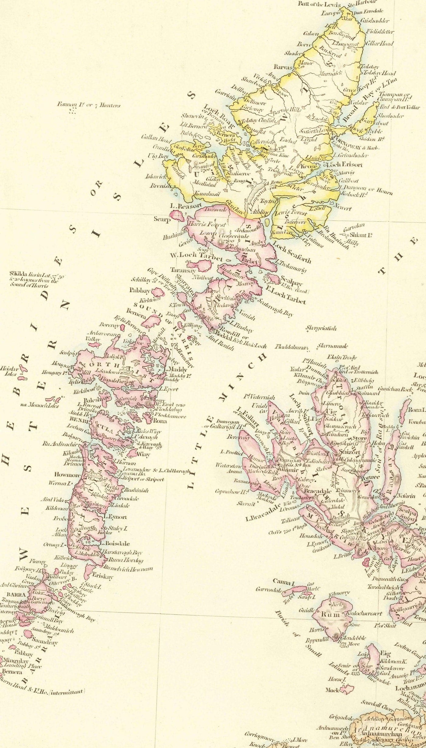 Ancienne carte d'Écosse, 1846 par Arrowsmith - Magnifique atlas victorien coloré à la main - Comtés, villes, routes