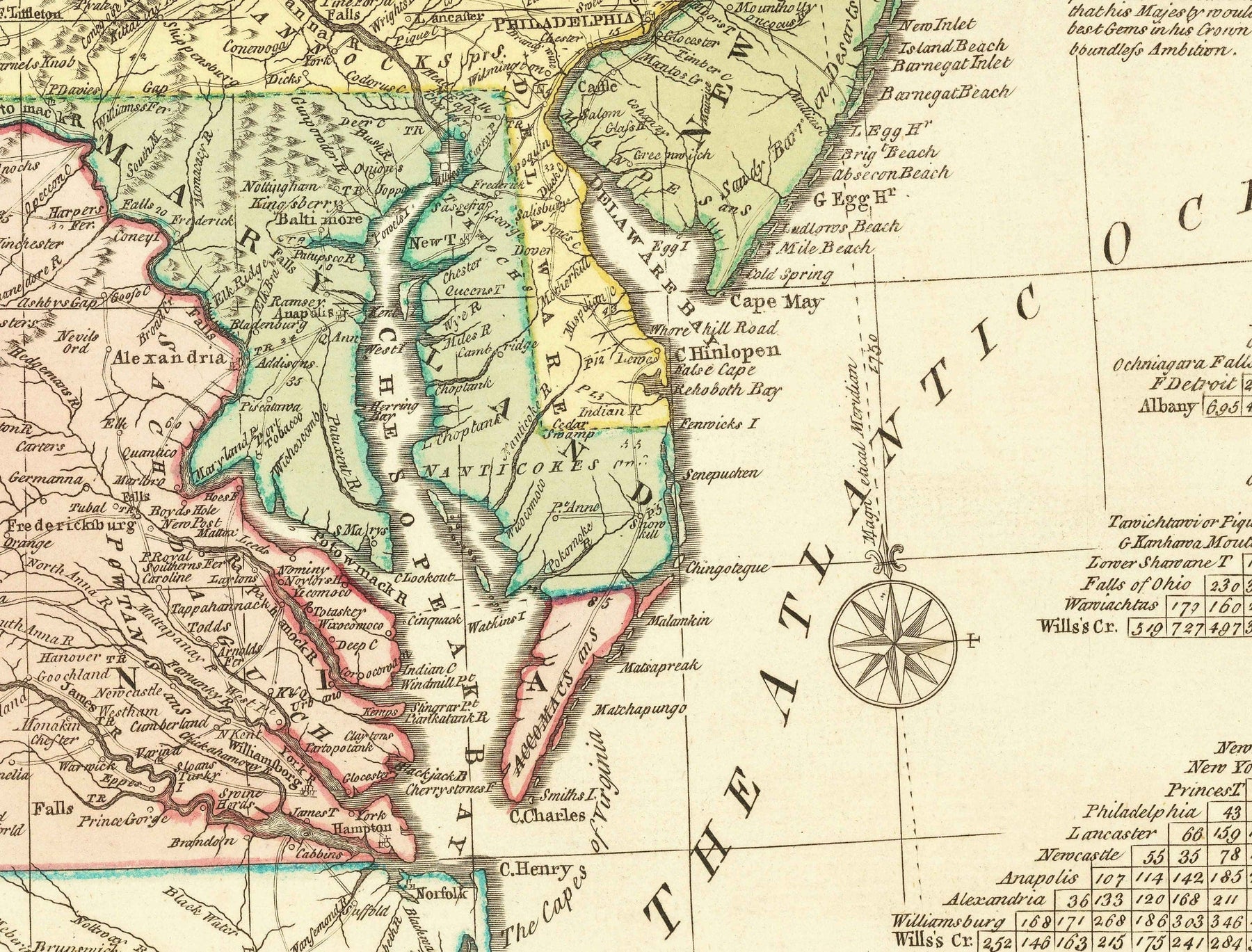 Old Map of British Colonies in America 1755 by Evans & Bowles - Europe ...