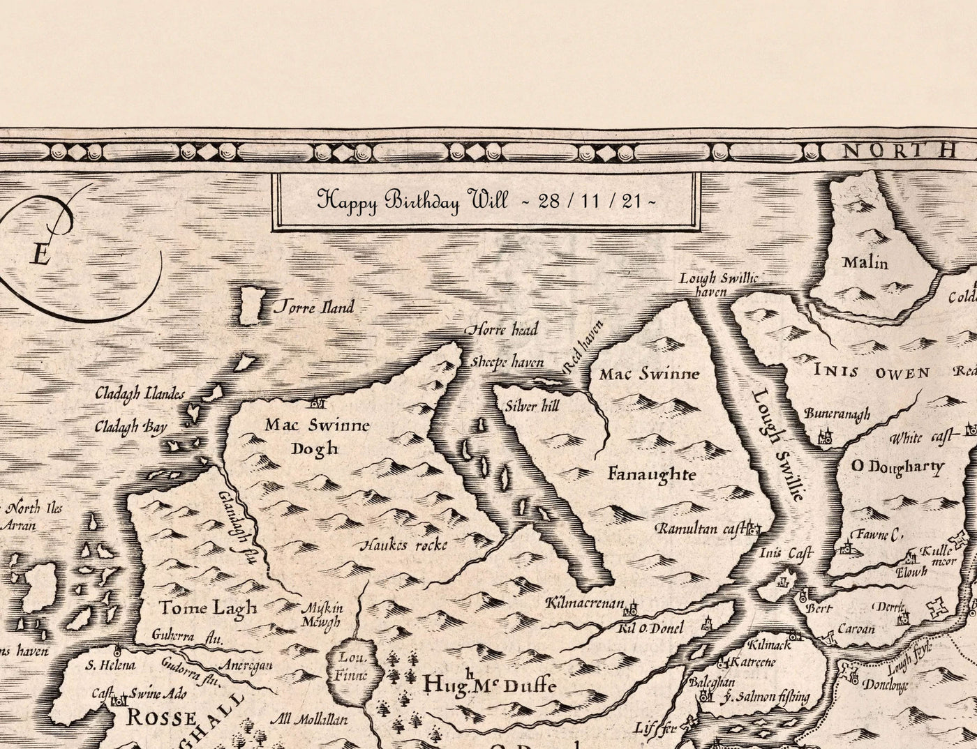 Alte Karte von Nordost-London im Jahr 1746 von John Rocque - Wanstead, Walthamstow, Leyton, Aldersbrook, Woodford, E7, E9, E10, E11, E12, E15