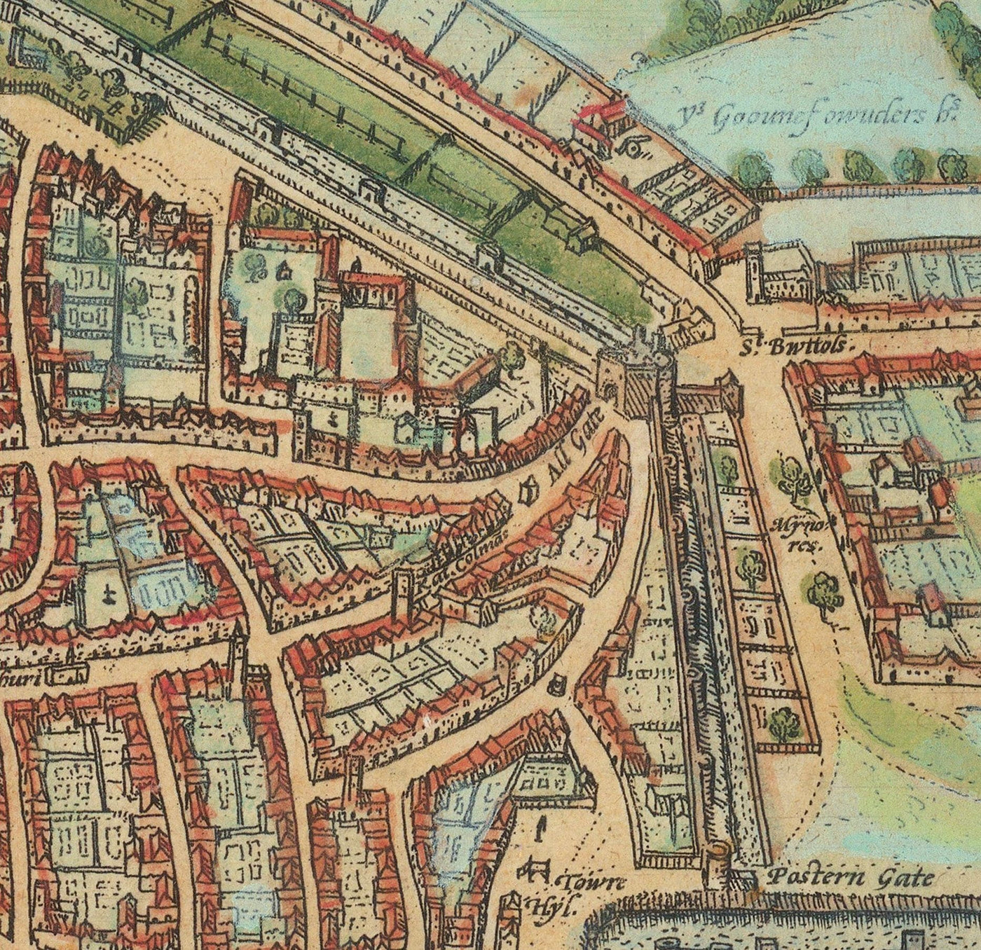 La carte la plus ancienne de Londres, 1559 - Ville de Londres, Westminster, Southwark
