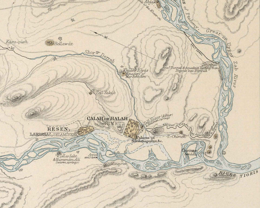 Mappa antica delle città nell&