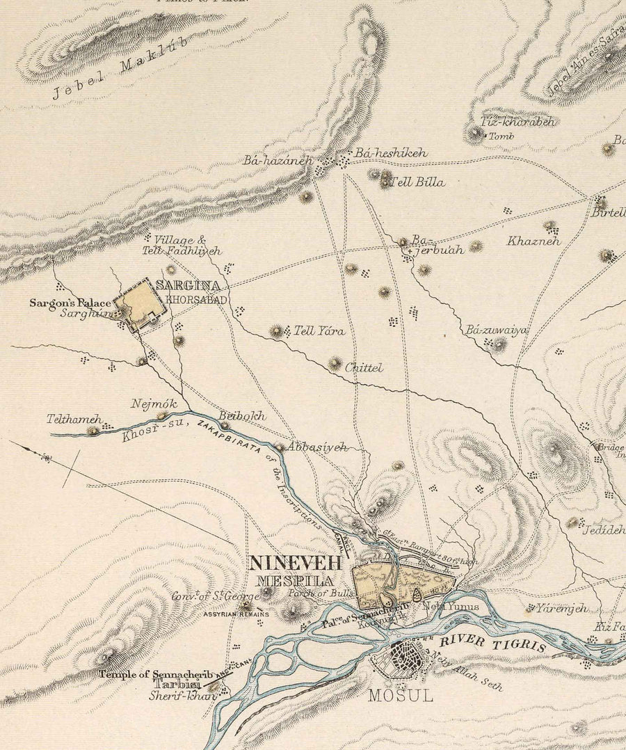 Mappa antica delle città nell&