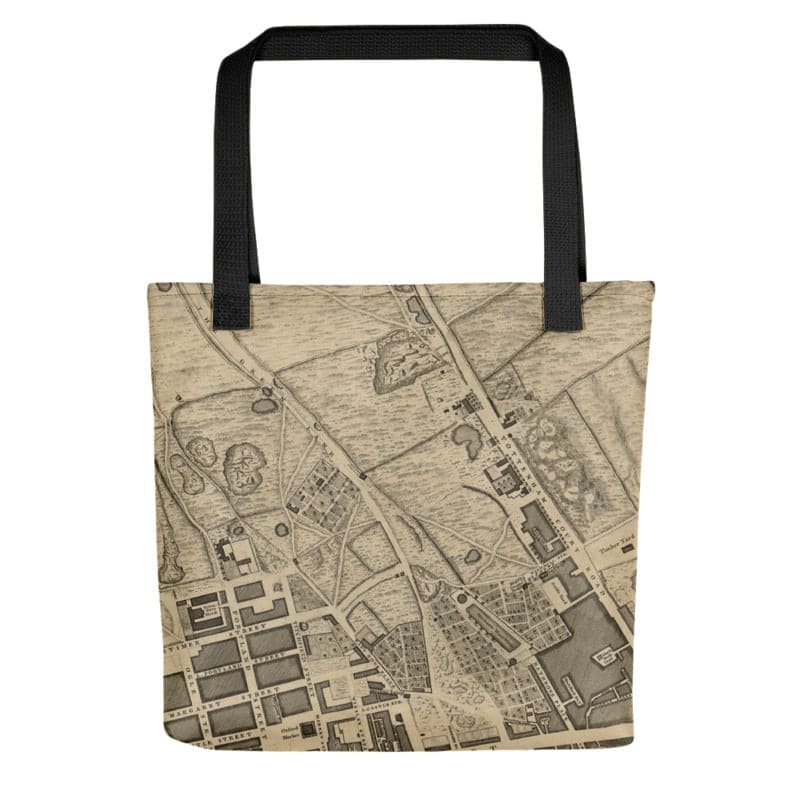 London Tote Bag - Bolsa única con mapas antiguos de Londres (Charles Booth, C&amp;J Greenwood, John Rocque)