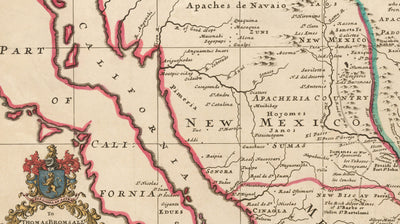 Alte Karte von Nordamerika, 1720 von Herman Moll - USA, Kanada, Mexiko - Französisch, Spanisch & English Colonial Atlas