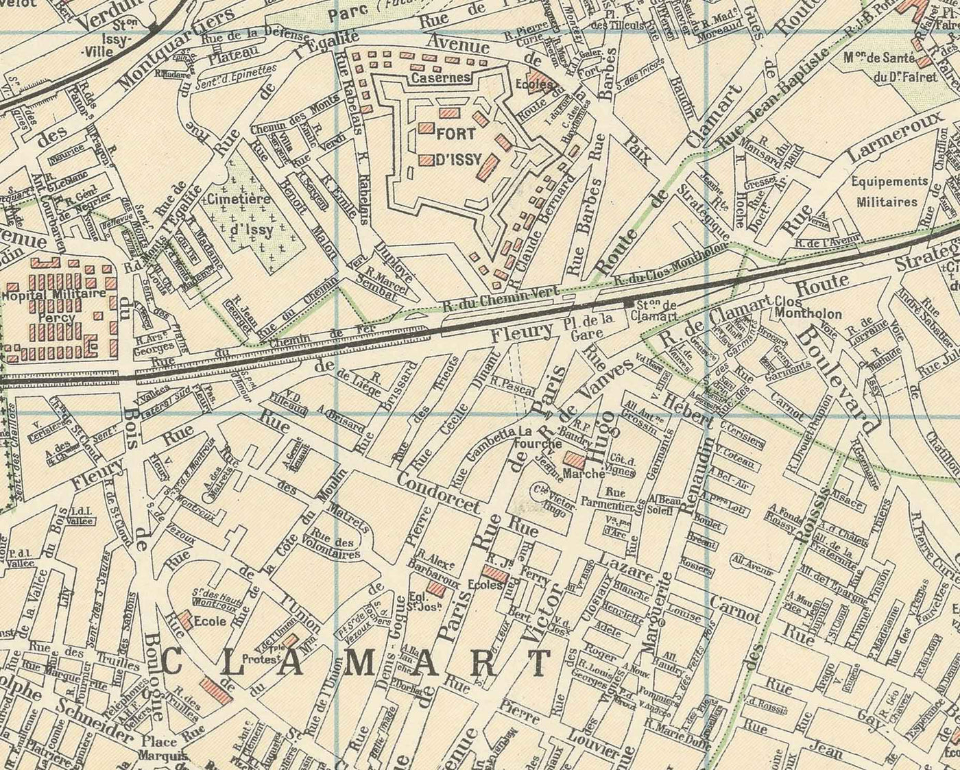 Antiguo mapa del metro de París y sus puntos de referencia, 1934 por Gaillac-Monrocq - 13 líneas, Arco del Triunfo, mapa turístico de la ciudad del siglo XX