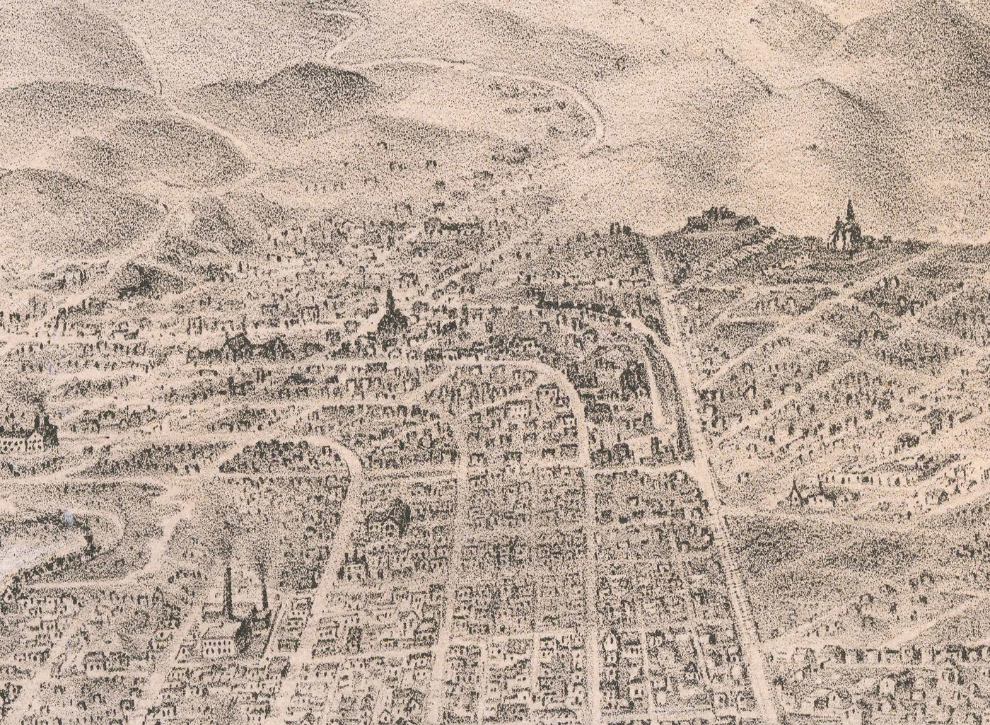 Mapa de ojos Old Birds de San Francisco en 1868 - Área de la Bahía, Golden Gate, Gold Rush, Nob Hill, North Beach