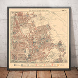 Mapa de la pobreza en Londres 1898-9, Distrito Noreste, por Charles Booth - Hackney, London Fields, Clapton, Marshes - E5, E8, E9, E3, N16