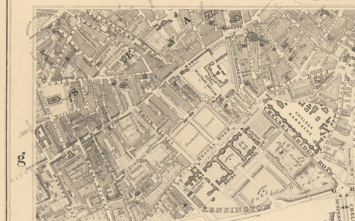 Sw9 Map Old Map of South London in 1862 by Edward Stanford - Battersea, Chelse ...