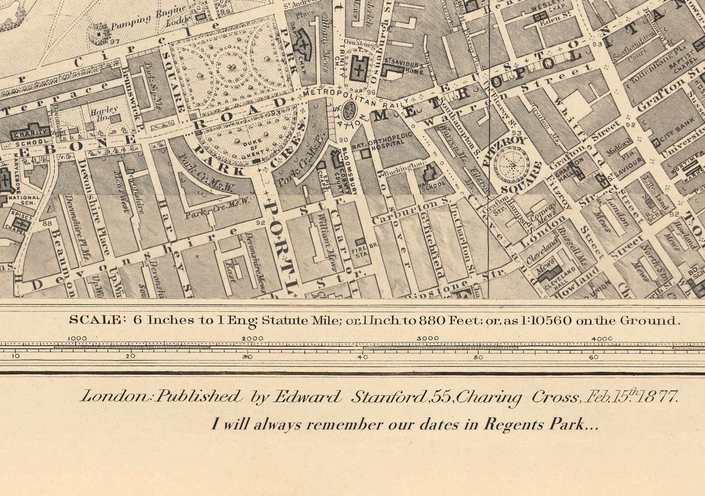 Alte Karte von West London, 1862 von Edward Stanford - Notting Hill, Kensington, Portobello Road, Shepherds Bush, Bayswater - W11, W2, W8, SW7, W14, W6, W12, W10