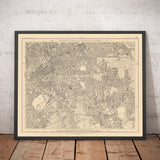 Old Map of South London by Edward Stanford, 1862 - Camberwell, Peckham, Walworth, Nunhead, Old Kent Road - SE5, SE17, SE15, SE1, SE16
