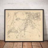 Old Map of South East London by Edward Stanford, 1862 - Lewisham, Ladywell, Brockley, Catford - SE4, SE13, SE23, SE6
