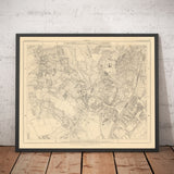 Alte Karte von Südost-London, 1862 von Edward Stanford - Norwood, Crystal Palace, Penge, Sydenham - SE27, SE19, SE20, SE26 