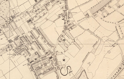 Alte Karte von North East London, 1862 von Edward Stanford - Walthamstow, Leyton, Wanstead, Leytonstone, Lea - E5, E10, E11, E17