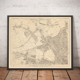 Old Map of West London, 1862 by Edward Stanford - St Johns Wood, Kilburn, Kensal Green, Finchley Rd, Willesden - NW1, N1C, N7, NW5, NW3, NW8