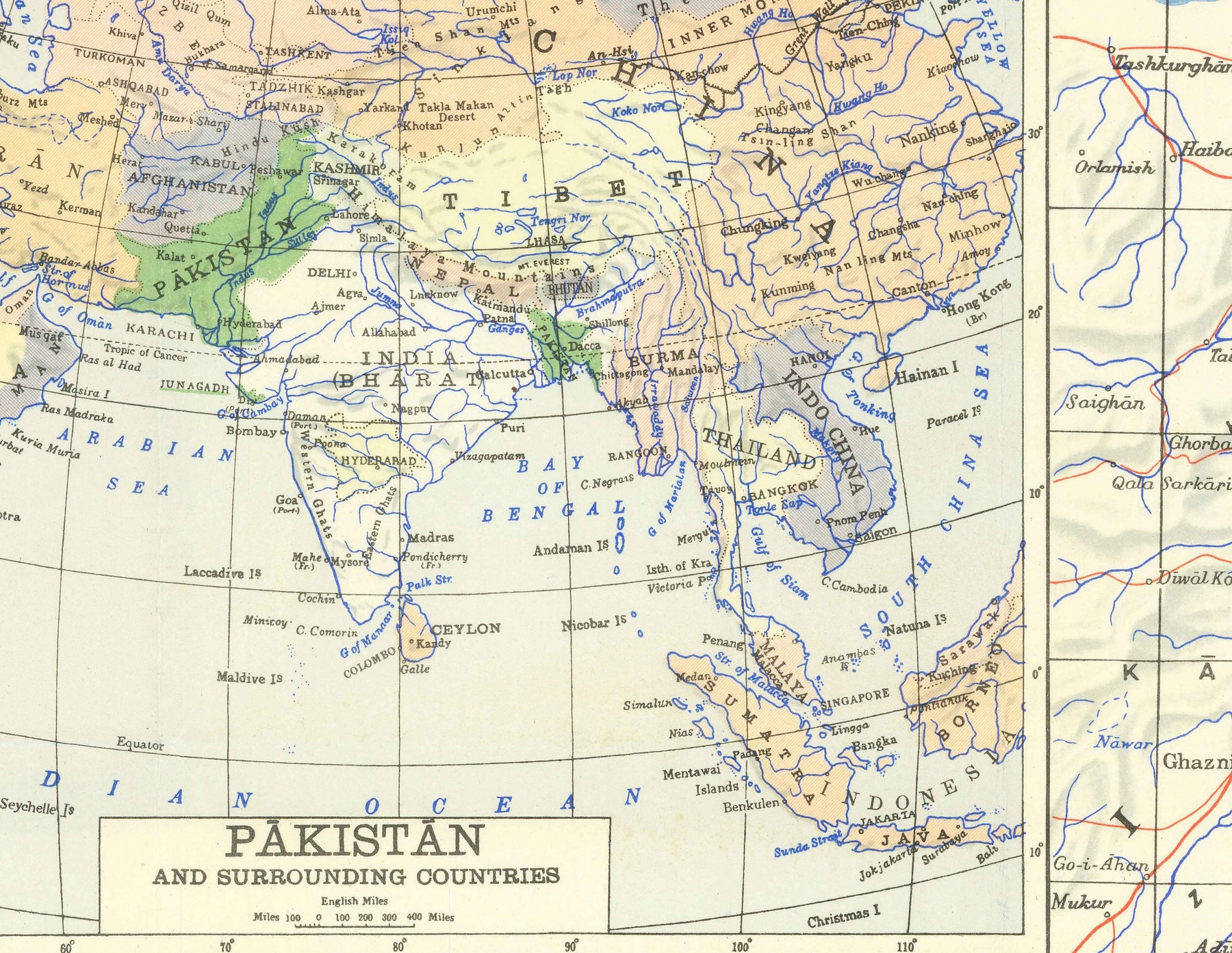 First Map Of Pakistan 1953 Old Map Of Independent West East Lah first-map-of-pakistan-1953-old-map-of-independent-west-east-lah