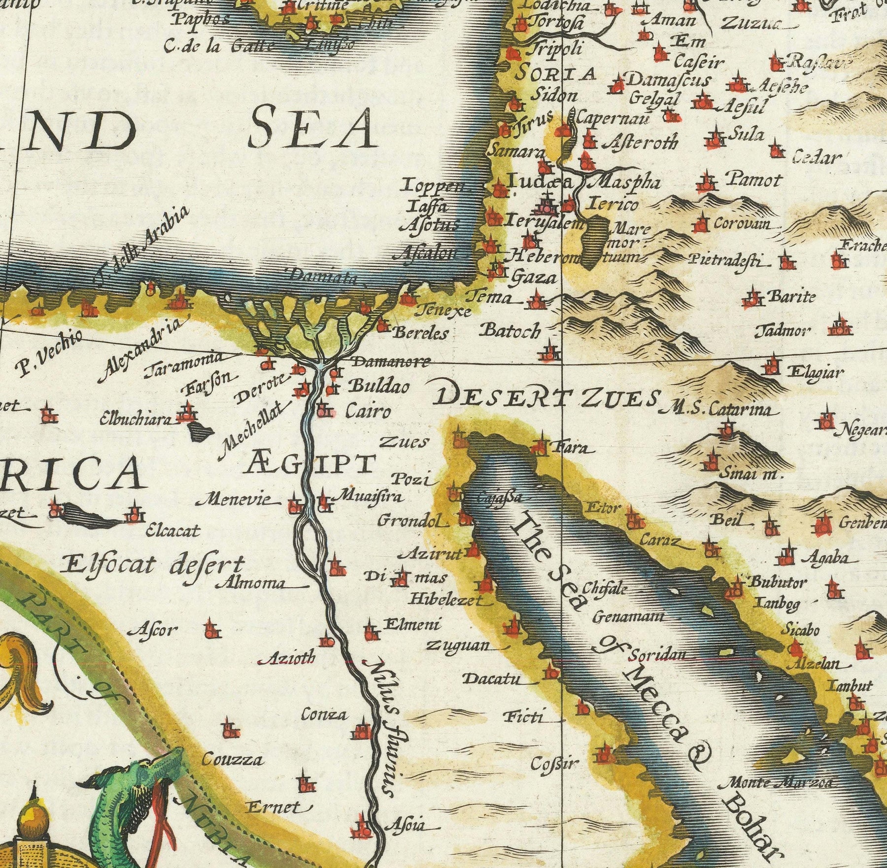 Old Map of the Turkish / Ottoman Empire by John Speed, 1627 - Turkey ...