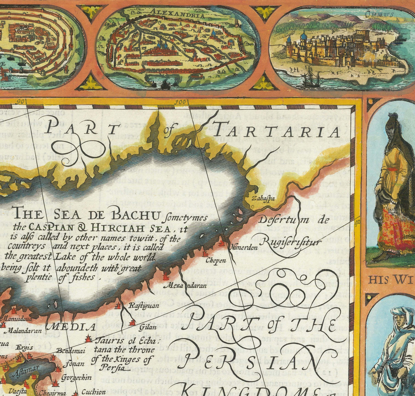 Old Map of the Turkish / Ottoman Empire by John Speed, 1627 - Turkey ...