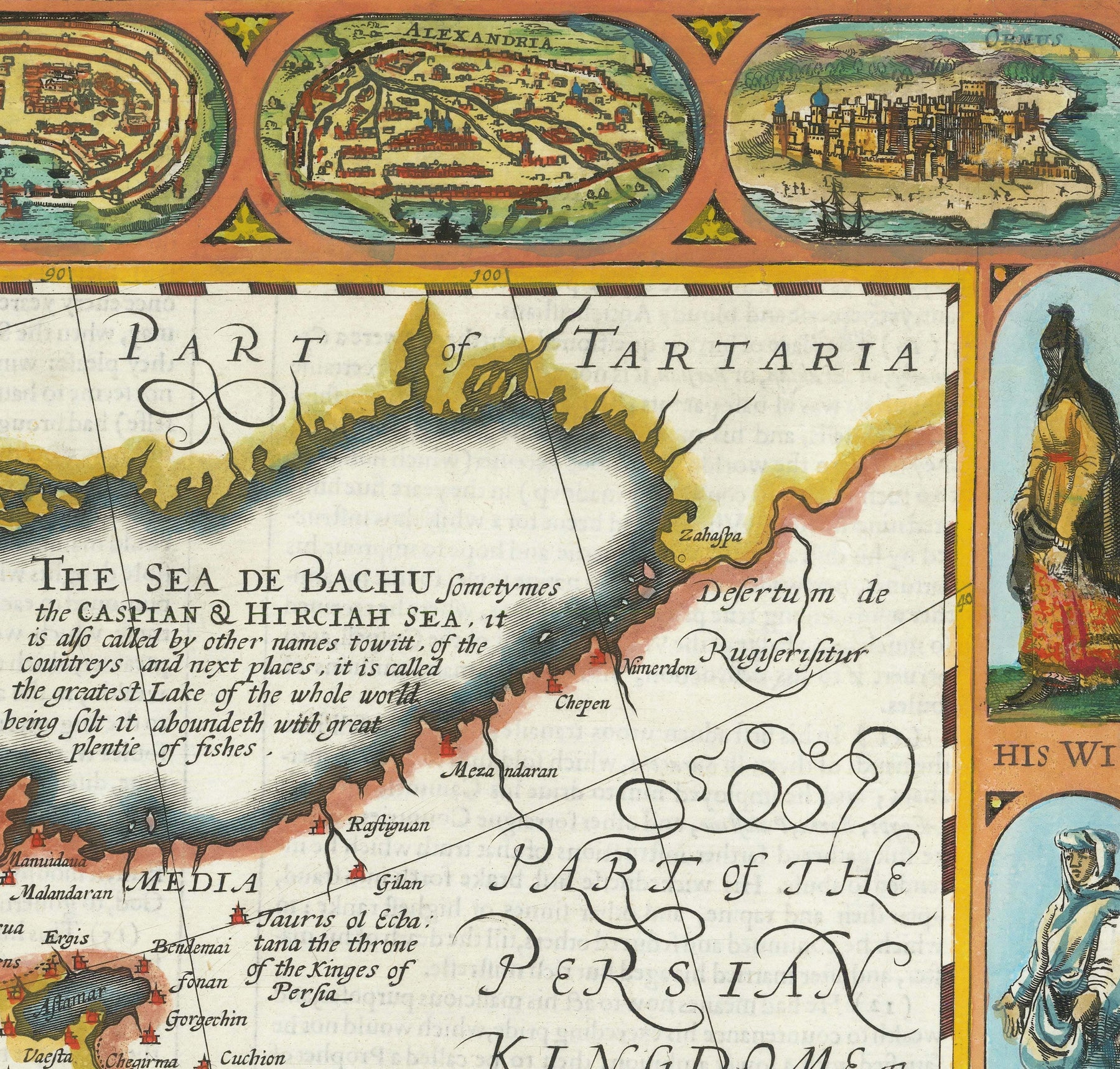 Old Map of the Turkish / Ottoman Empire by John Speed, 1627 - Turkey ...