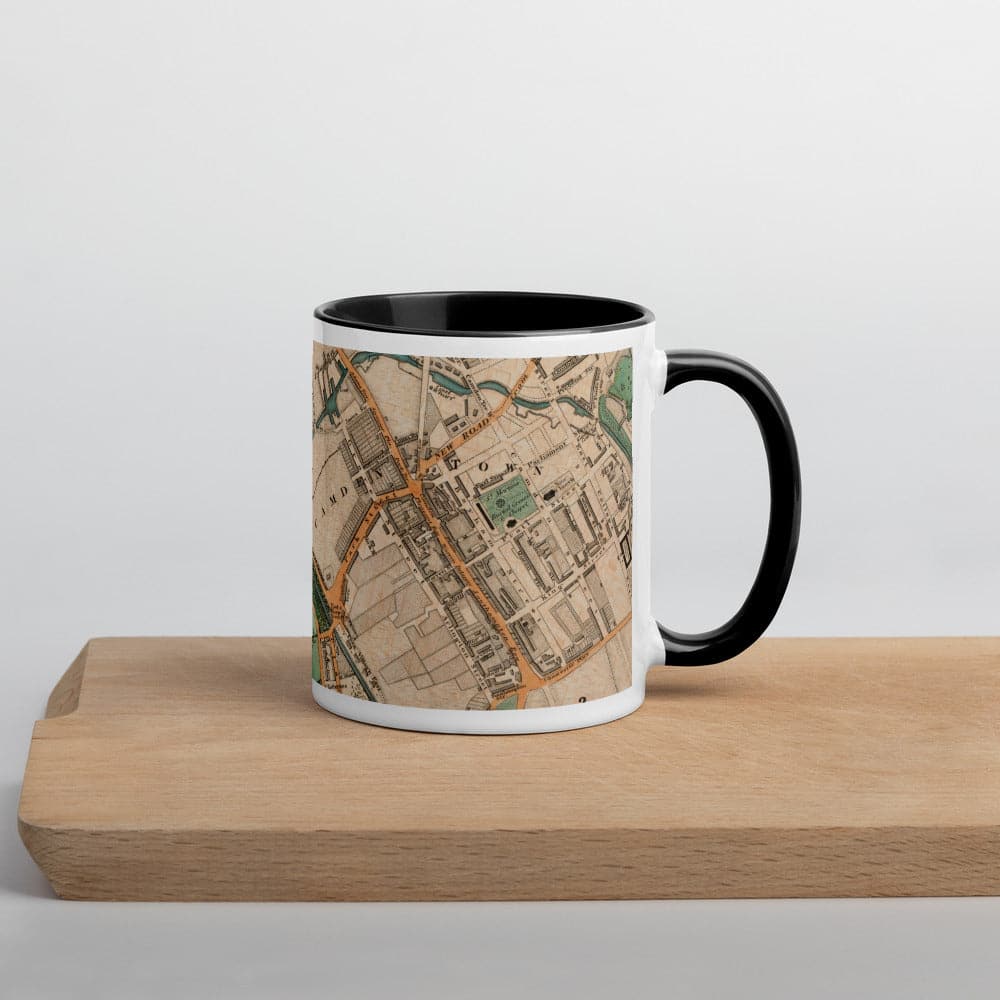 Camden Mug - Unique 330ml (11oz) mug with C&J Greenwood's 1830 colour map of London