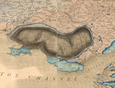 Seltene William Smith Geology-Karte von England, Schottland & Wales, 1815 - bis zu 5 Meter (16ft) - Vintage-Wandkunst