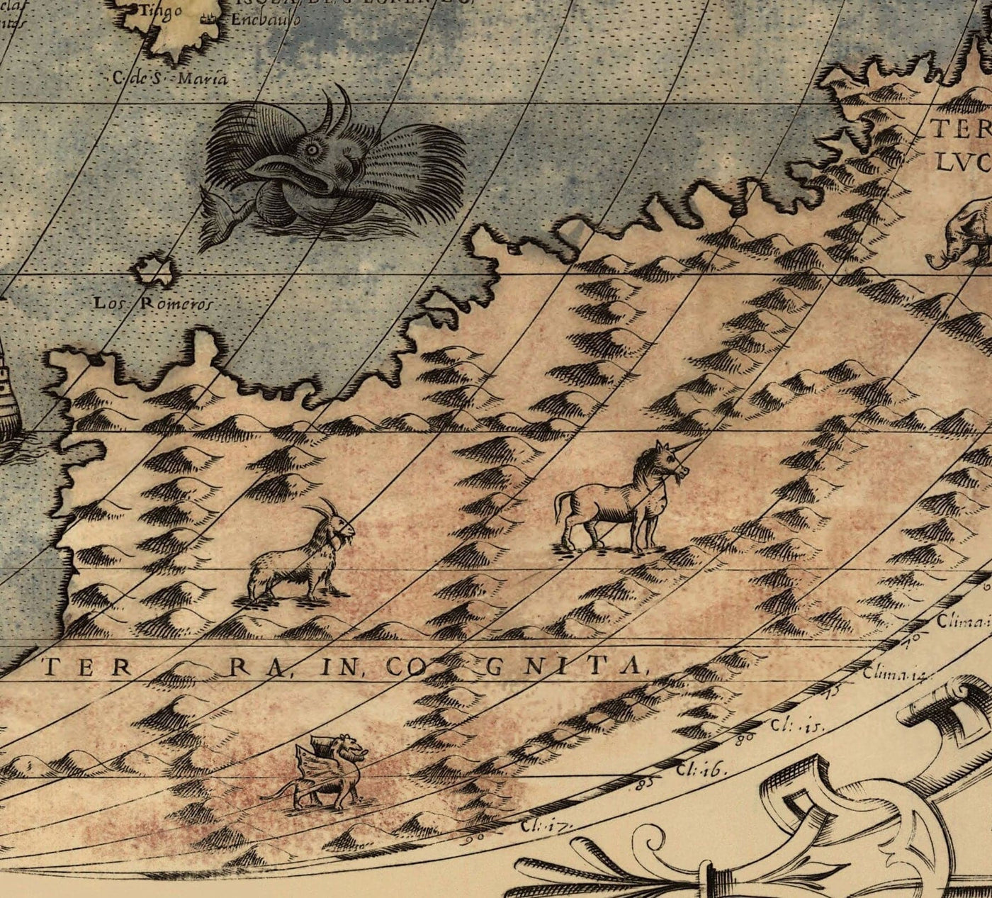 Old World Map, 1565 by Ferando Bertelli - Ancient Atlas Wall Chart - T ...